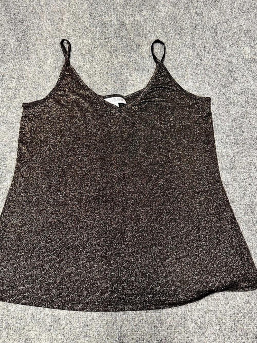 Jennifer Lopez Black Metallic Camisole Like New